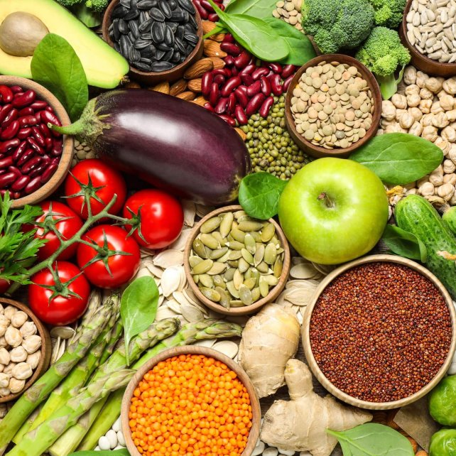 Different,Vegetables,,Seeds,And,Fruits,As,Background,,Closeup.,Healthy,Diet